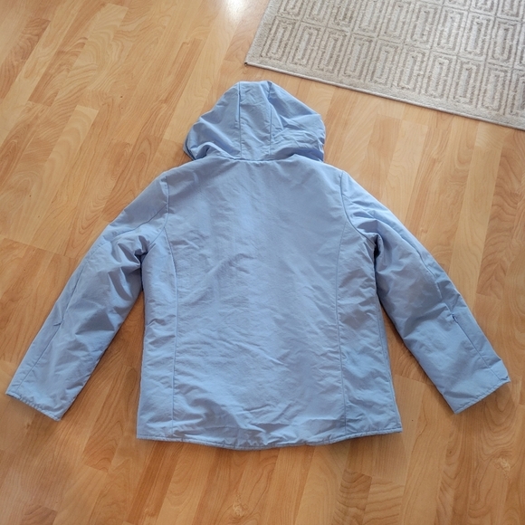 Old Navy Women's medium weight  hooded blue fall spring coat size M - Picture 2 of 6